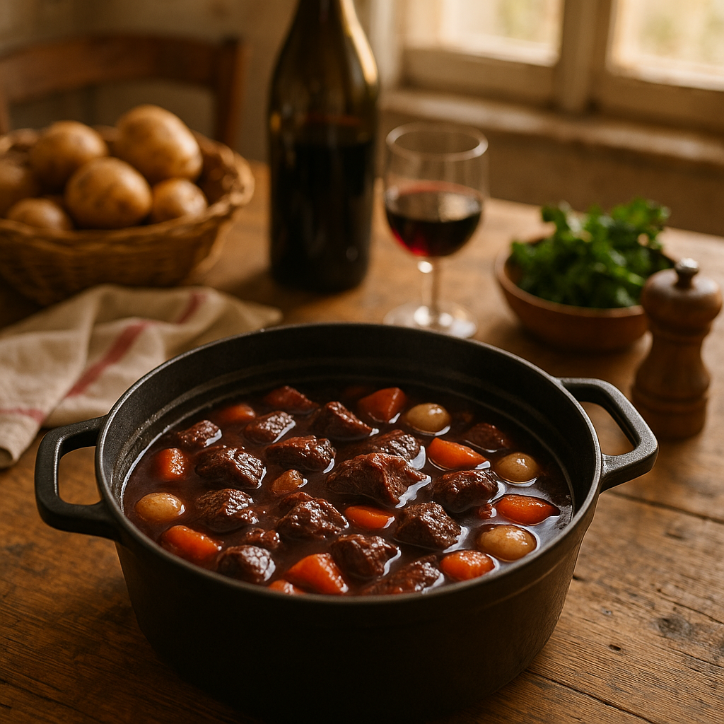 Bœuf bourguignon recette de grand-mère : fondant et facile