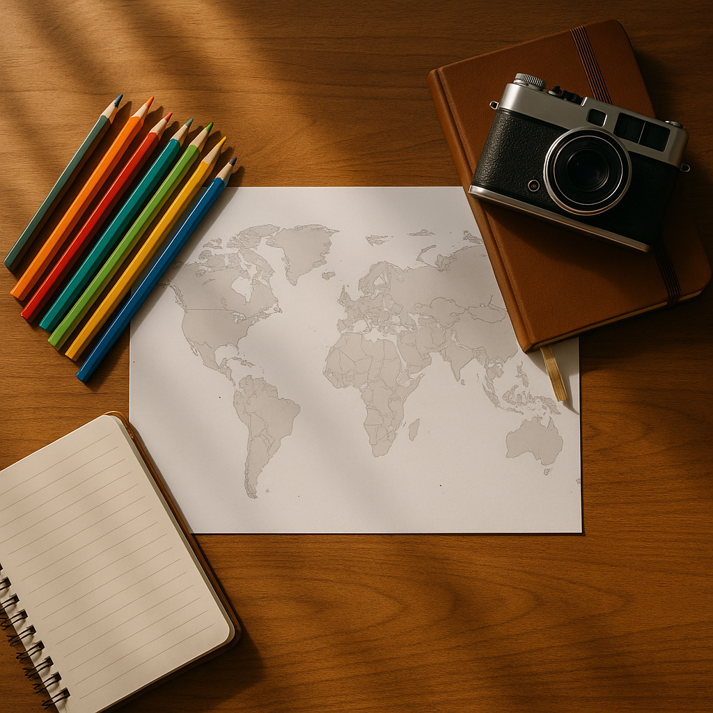 Carte du monde vierge : bien la choisir selon votre usage
