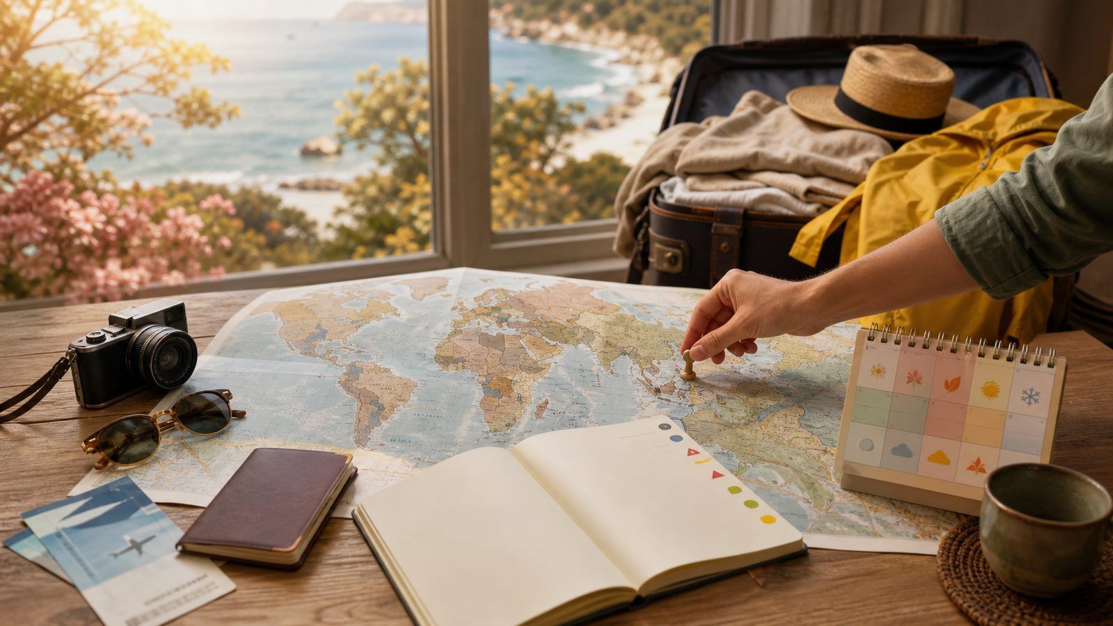 Où voyager selon le mois&nbsp;: croiser météo, affluence et calendrier des vacances