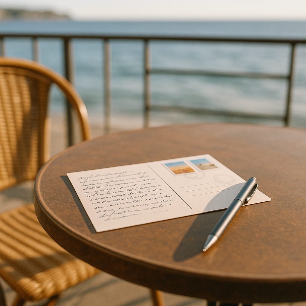 Message pour carte postale vacances : idées simples et touchantes