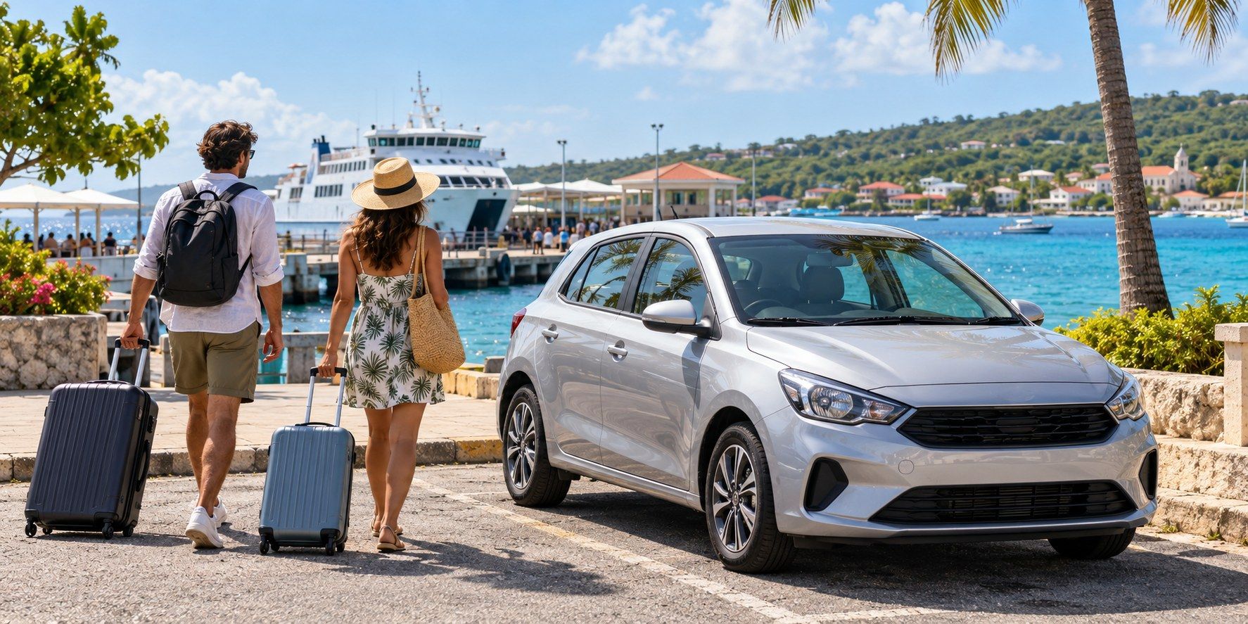 Où louer une voiture à Marie-Galante dès l'arrivée du ferry ?