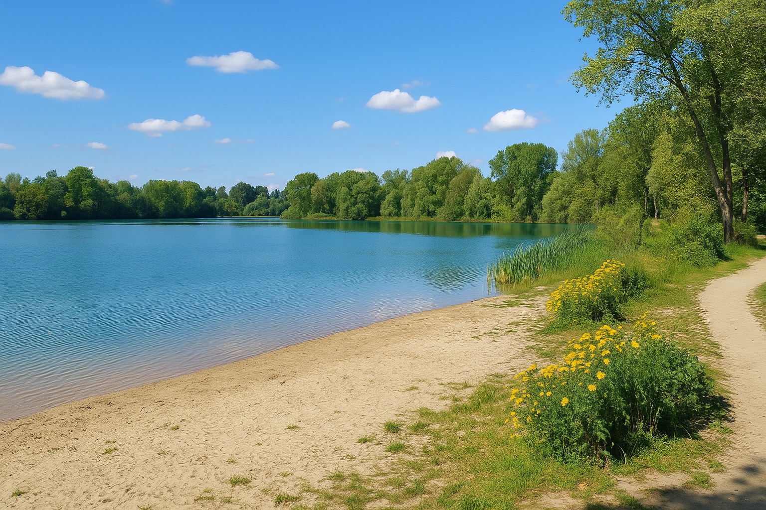 Parc départemental de la plage bleue à Valenton