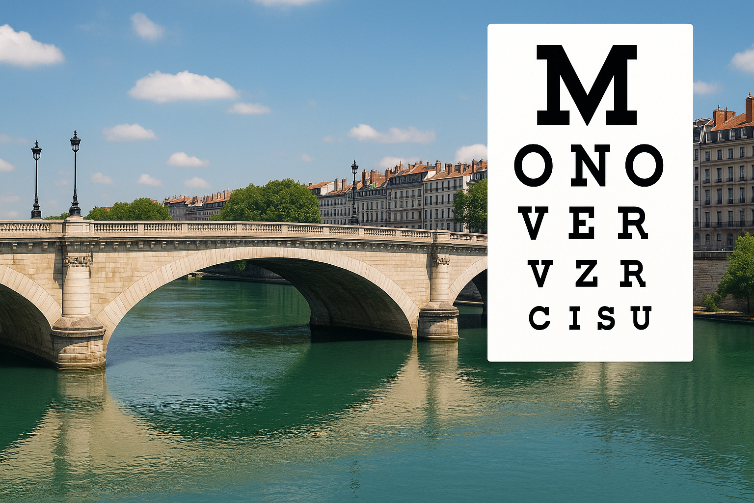 Pont de Monoyer et test d’acuité visuelle