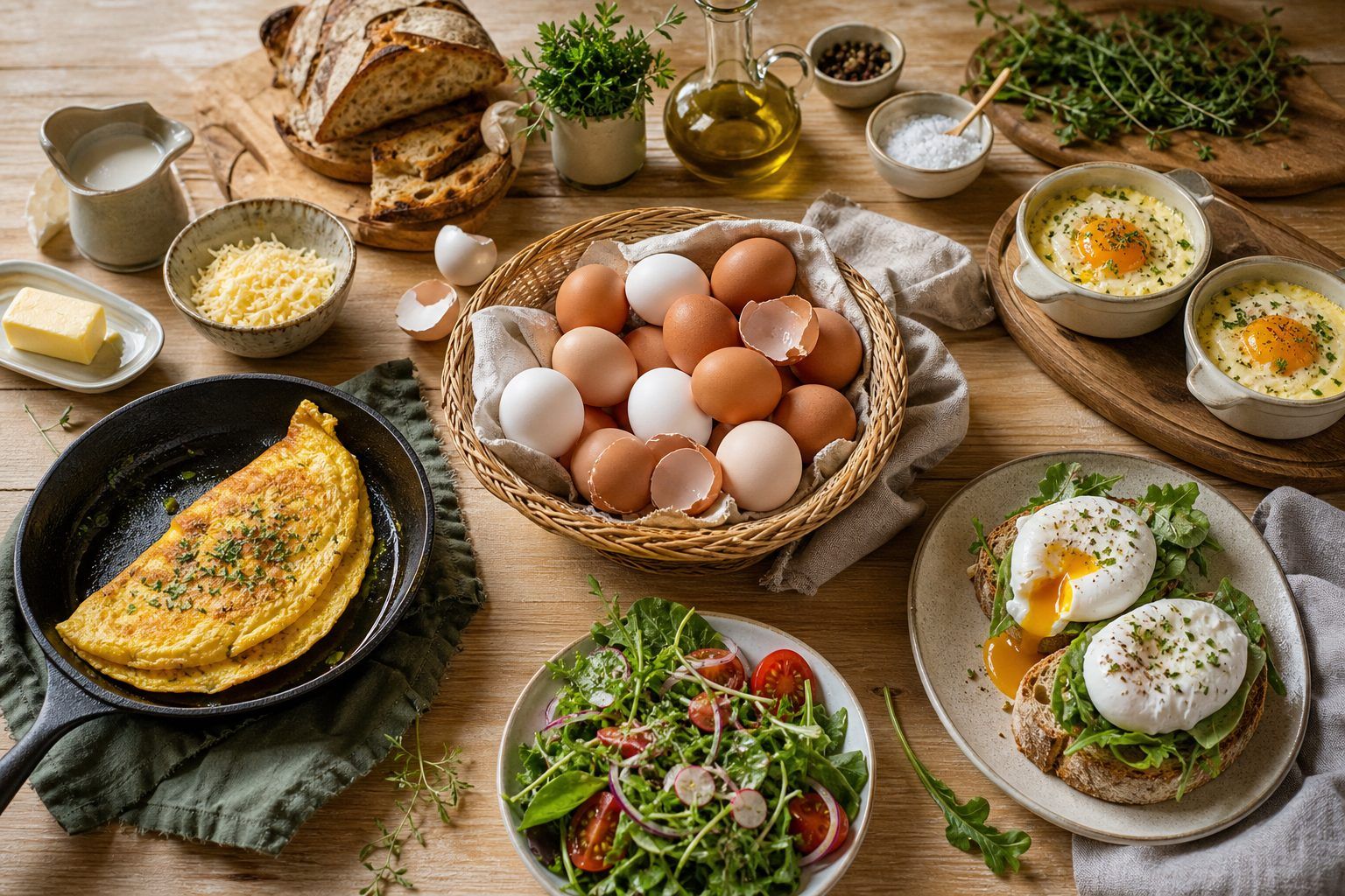 Omelette, œufs pochés, cocotte ou salade&nbsp;: l’arbre de décision selon votre placard