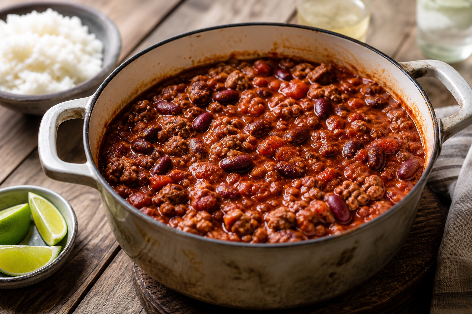 Cette recette de chili con carne facile réchauffe quatre convives