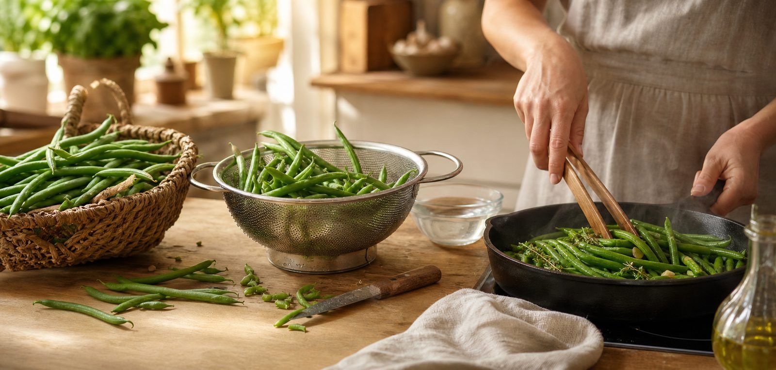 Bien choisir, préparer et réchauffer les haricots verts