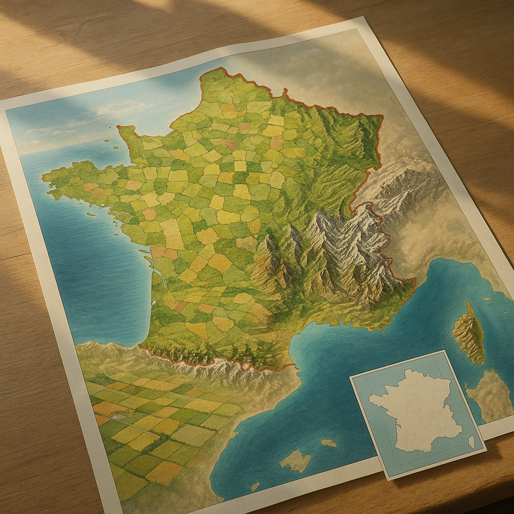 Superficie France : chiffres exacts et différences à connaître