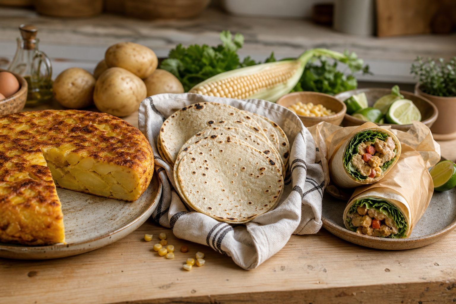 Tortilla espagnole, tortilla mexicaine et wrap : ne plus les confondre