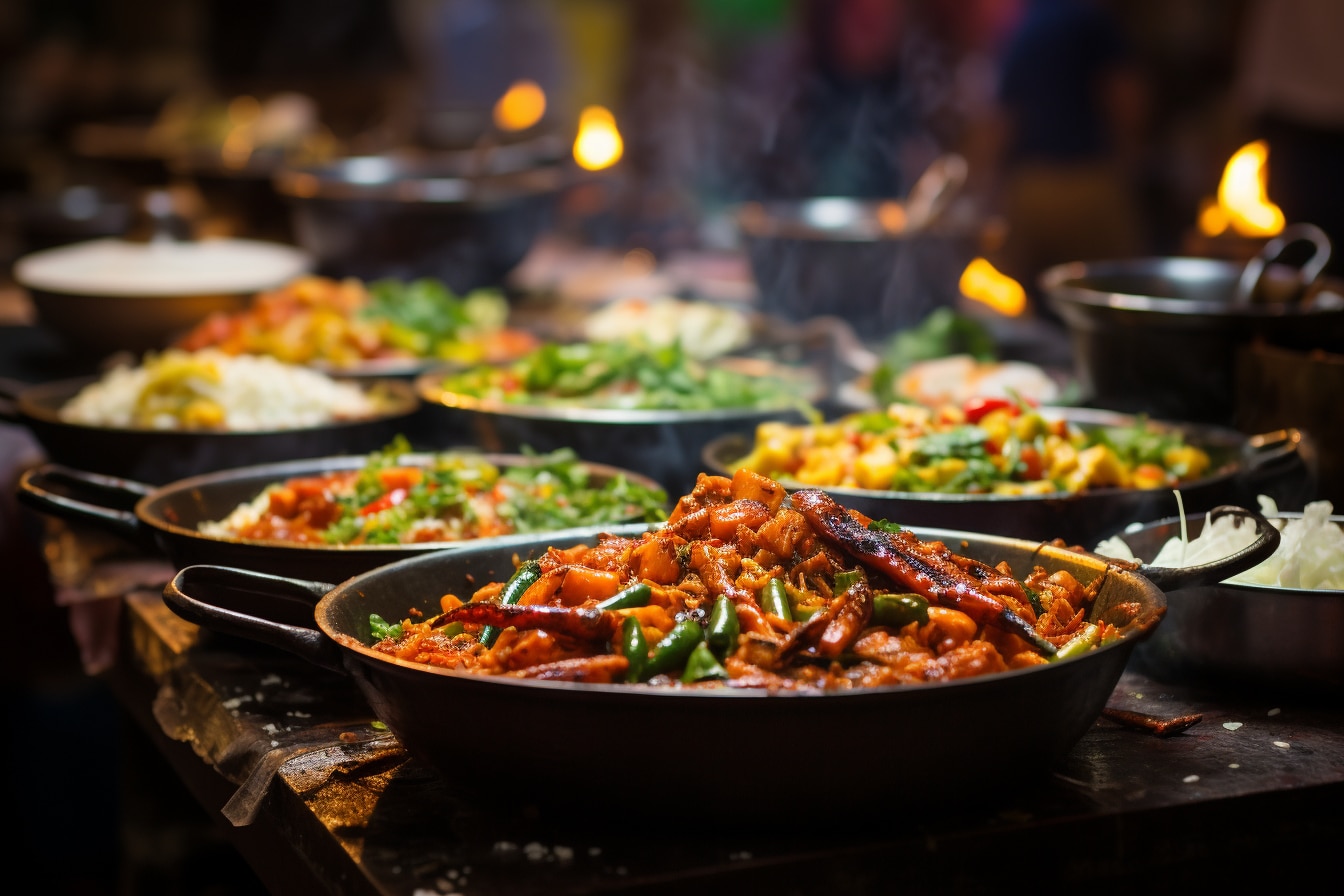 Ricorda la vivace epopea gastronomica di cibo di strada a Mumbai
