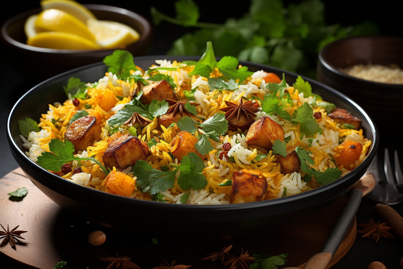 Plongez dans la Symphonie Colorée et Aromatique du Biryani Indien