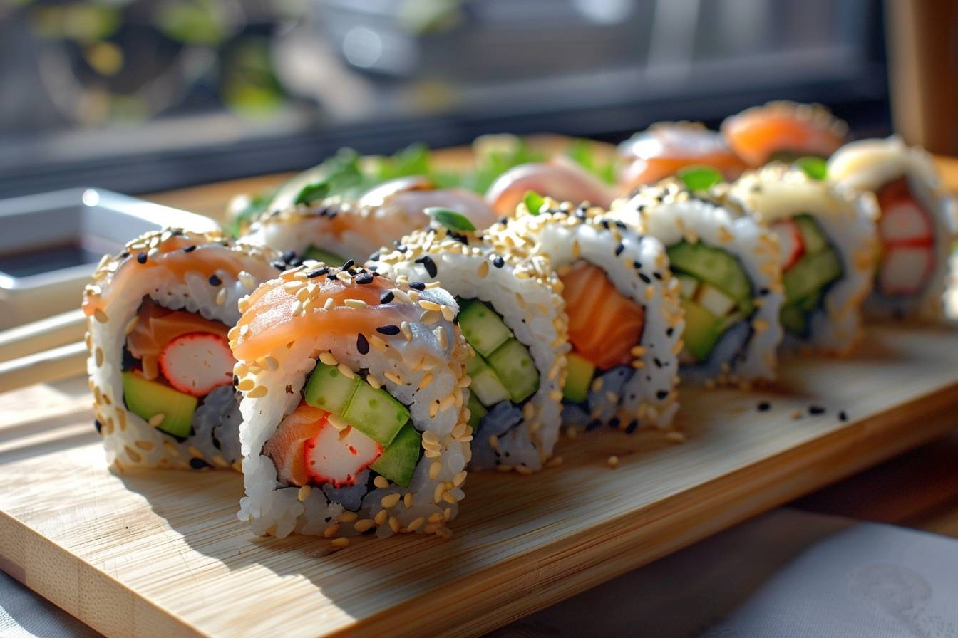 Quels autres types de garnitures puis-je utiliser dans les sushis ?